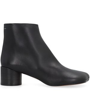 MM6 by Maison Martin Margiela 6 Anatomic 50 Ankle Boots - Black