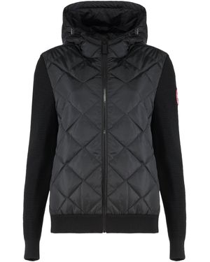 Canada Goose Cardigan HyBridge con pannello frontale imbottito - Nero
