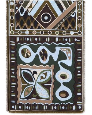 PUCCI Printed Silk Stole - Black