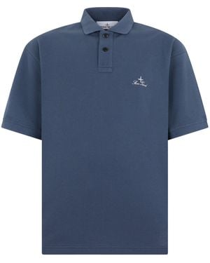 Stone Island Short-Sleeved Polo - Blue