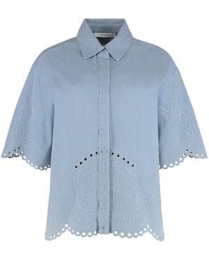 Zimmermann Denim Shirt Daylight - Blue