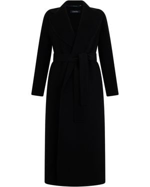 Max Mara Coat With Belt - Black