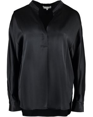Vince Blusa in seta - Nero