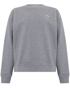 Maison Kitsuné Crew Neck Pullover - Gray