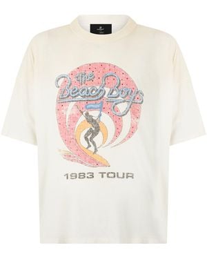 Represent T-Shirt With Colourful Print - White
