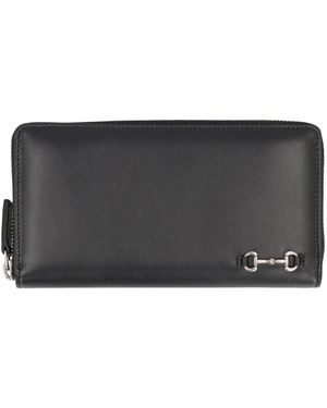 Gucci Wallet With Zipper And Clip - Grey