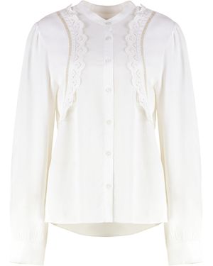 Isabel Marant Blusa Filippa in viscosa - Bianco