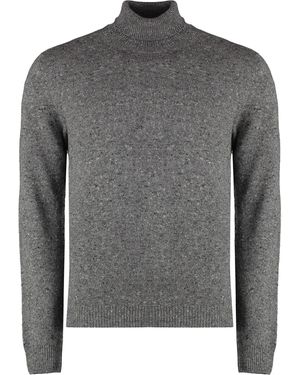 THE (Alphabet) THE (Alphabet) - THE (Knit) - Maglione dolcevita in misto cachemire - Grigio