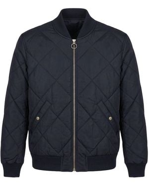 GANT Padded Bomber With Zipper - Blue