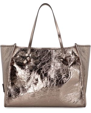 Gianni Chiarini Marcella Smooth Leather Tote Bag - Metallic