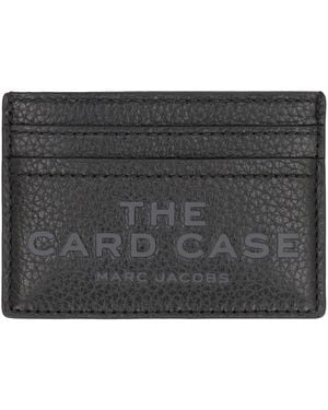 Marc Jacobs Card Case Leather Cow Hide Wallets & Purses - Gray