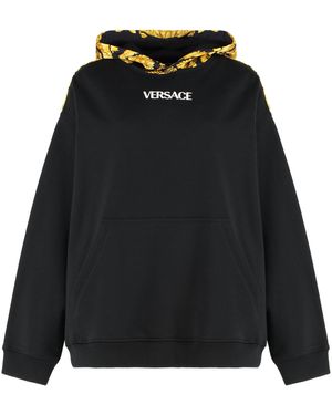Versace Cotton Hoodie - Black