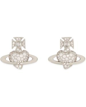 Vivienne Westwood Orb Earrings - White