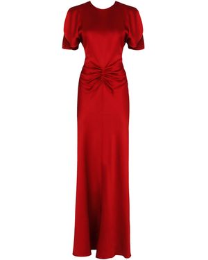Victoria Beckham Viscose Blend Dress - Red