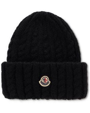 Moncler Knit Beanie - Black