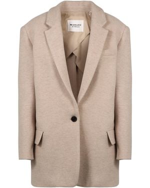 Isabel Marant Blazer monopetto in lana - Neutro