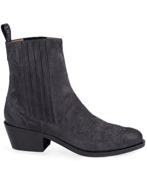 Sartore Stivale in Pelle Scamosciata - Nero
