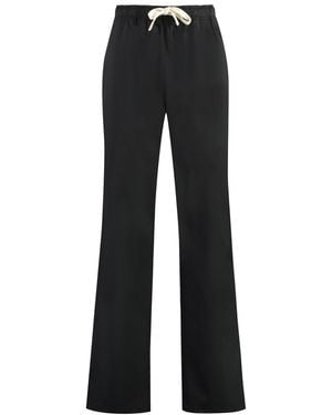 Palm Angels Wide Trousers - Black