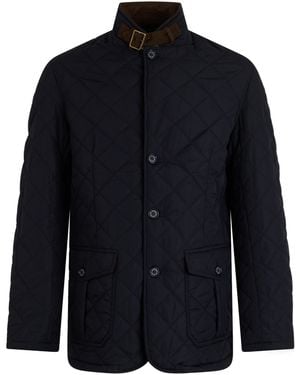 Barbour Giacca trapuntata con colletto alto - Blu