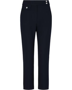 Veronica Beard Slim-Leg Trousers Renzo - Blue