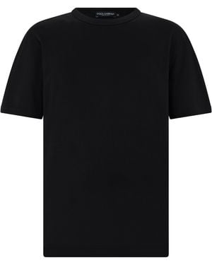 Dolce & Gabbana Cotton T-Shirt - Black