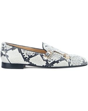 Doucal's Monk Strap - White