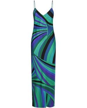 PUCCI Printed Silk Dress - Blue