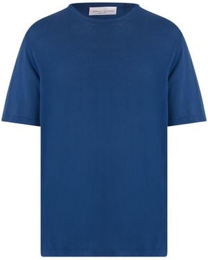 Roberto Collina Thin Jumper With Short Sleeves - Blue