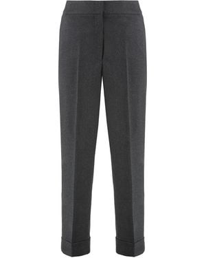 Peserico Cropped Trousers - Grey