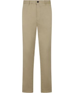 Slowear Straight Cotton Trousers - Natural