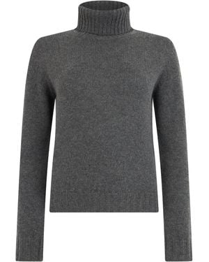 Fabiana Filippi Cashmere Turtleneck Jumper - Grey