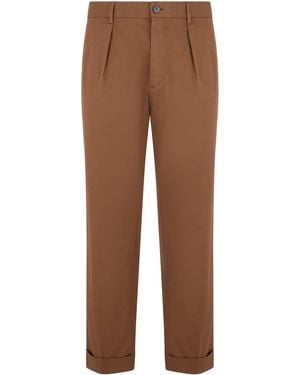 Slowear Straight Leg Chinos - Brown