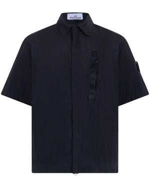 Stone Island Short-Sleeve Shirt - Blue