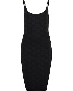 Versace Abito tubino in maglia - Nero