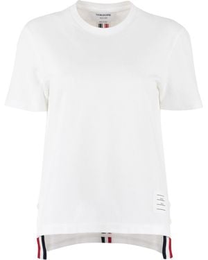 Thom Browne Cotton Piqué T-Shirt - White