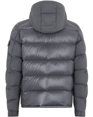 Moncler Padded Jacket With Hood - Gray