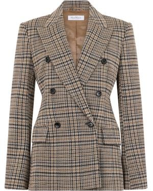Max Mara Double-Breasted Jacket - Brown