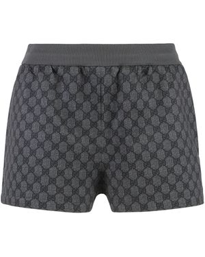 Gucci Cotton Blend Shorts - Grey
