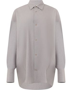 DARKPARK Loose Long-Sleeved Shirt - Gray