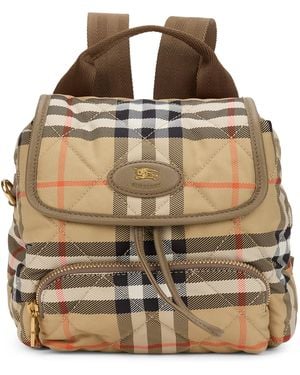 Burberry Zaino con motivo a quadri - Marrone