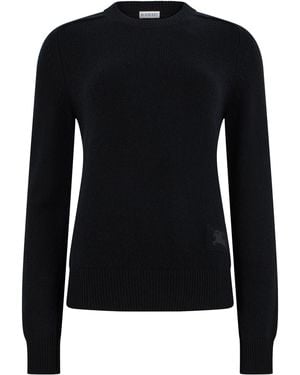 Burberry Crewneck Sweater - Black