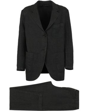 Aspesi Linen Two-Piece Suit - Black