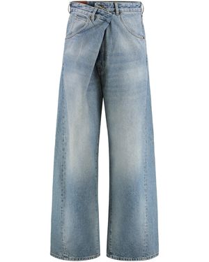 DARKPARK Ined Oversized Jeans - Blue