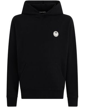 Palm Angels Cotton Hoodie - Black