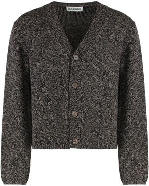 Our Legacy Cardigan Academy In Wool - Black