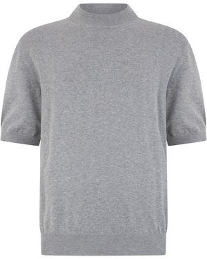 Slowear Short-Sleeve Jumper - Grey