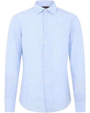Slowear Linen Striped Shirt - Blue