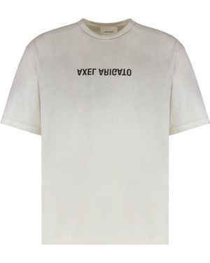 Axel Arigato Crew Neck T-Shirt Distort Light - White