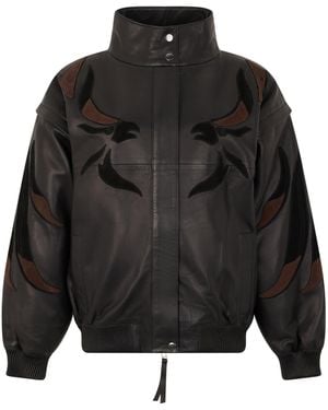 P.A.R.O.S.H. Bomber With High Collar - Black