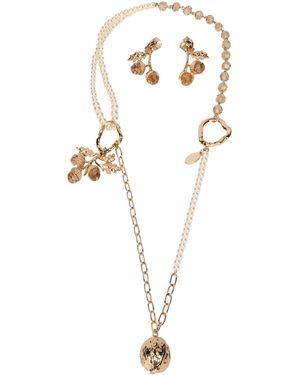 Weekend by Maxmara Necklace And Earring Set - White